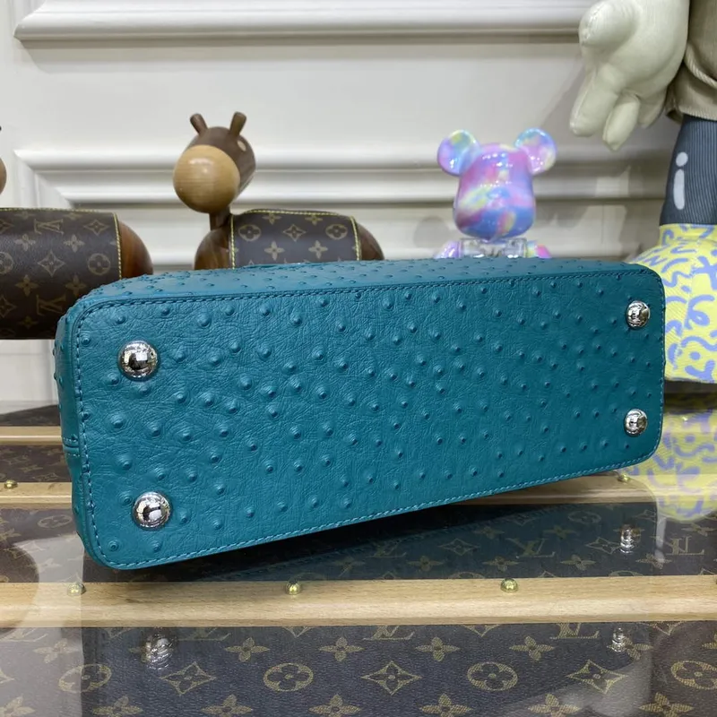 LV N81279 Louis Vuitton Capucines MM Kabelka jezero modrá