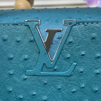 LV N81279 Louis Vuitton Capucines MM Kabelka jezero modrá