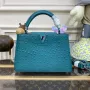 LV N81523 Louis Vuitton Capucines BB Kabelka modro-zelená