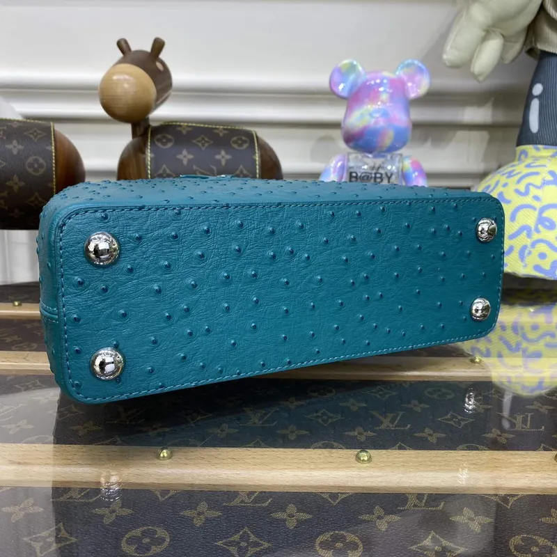 LV N81523 Louis Vuitton Capucines BB Kabelka modro-zelená