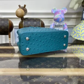 LV N81523 Louis Vuitton Capucines Mini Kabelka Modrá jezera