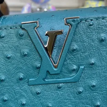 LV N81523 Louis Vuitton Capucines Mini Kabelka Modrá jezera