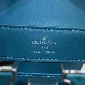 LV N81523 Louis Vuitton Capucines Mini Kabelka Modrá jezera