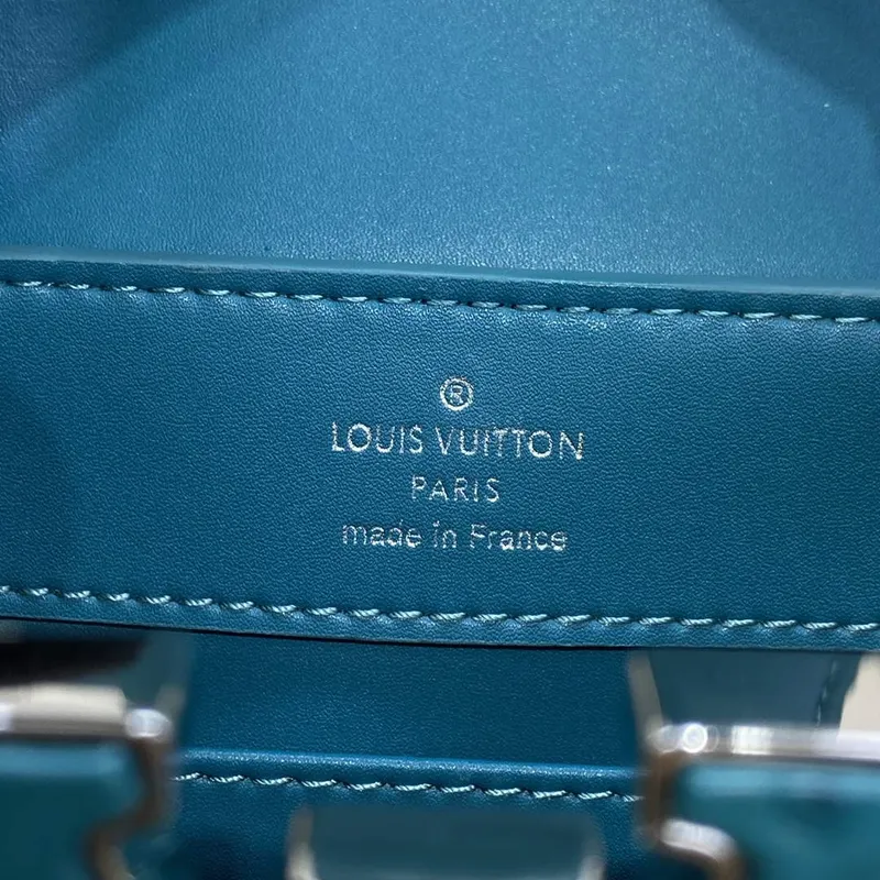 LV N81523 Louis Vuitton Capucines Mini Kabelka Modrá jezera