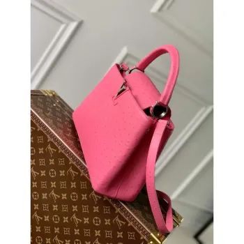 LV N81279 Louis Vuitton Capucines MM Kabelka Švestková