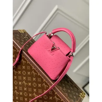 LV N81523 Louis Vuitton Capucines Mini Kabelka Švestková
