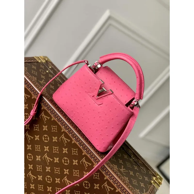 LV N81523 Louis Vuitton Capucines Mini Kabelka Švestková