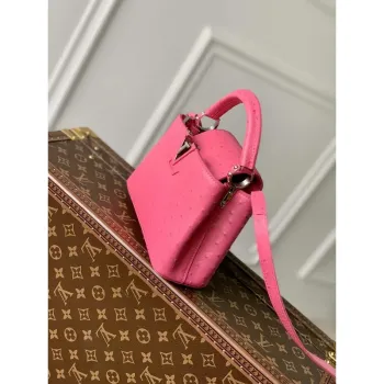 LV N81523 Louis Vuitton Capucines Mini Kabelka Švestková