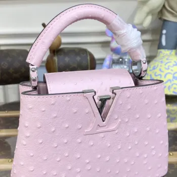 LV N81279 Louis Vuitton Capucines Mini Kabelka Rose Calypso
