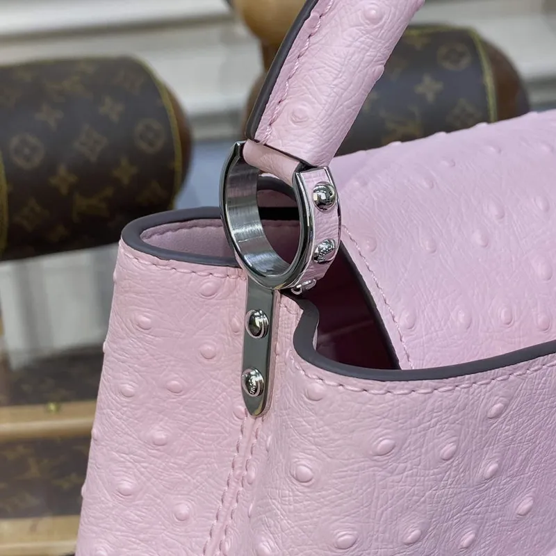 LV N81279 Louis Vuitton Capucines Mini Kabelka Rose Calypso