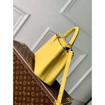 LV N81196 Louis Vuitton Capucines MM Kabelka Žlutá