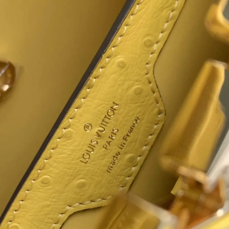 LV N81196 Louis Vuitton Capucines MM Kabelka Žlutá