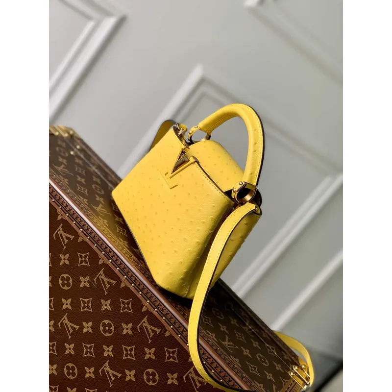 LV N81196 Louis Vuitton Capucines Mini Kabelka Žlutá