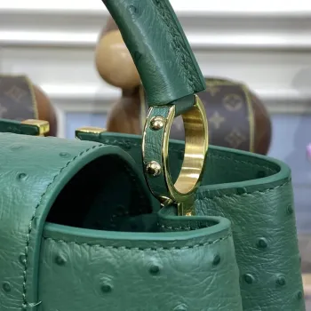 LV N93075 Louis Vuitton Capucines BB Kabelka Mátová Zelená