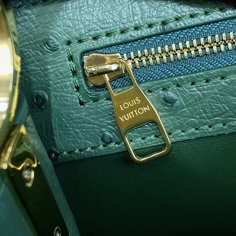 LV N93075 Louis Vuitton Capucines BB Kabelka Mátová Zelená