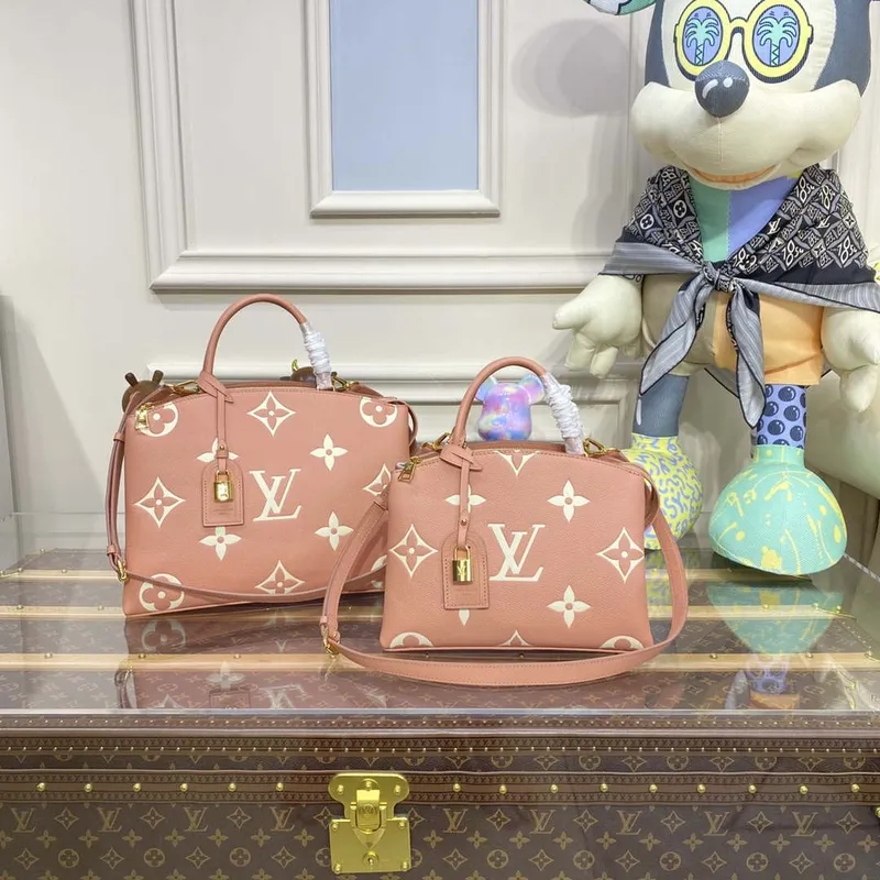 Louis Vuitton LV M58916 Petit Palais Bicolor Monogram empreinte kůže Růžová