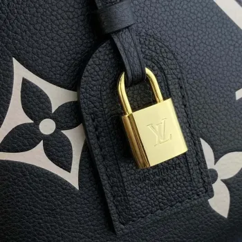 Louis Vuitton LV M58913 Petit Palais Bicolor Monogram empreinte kůže Béžová a Černá