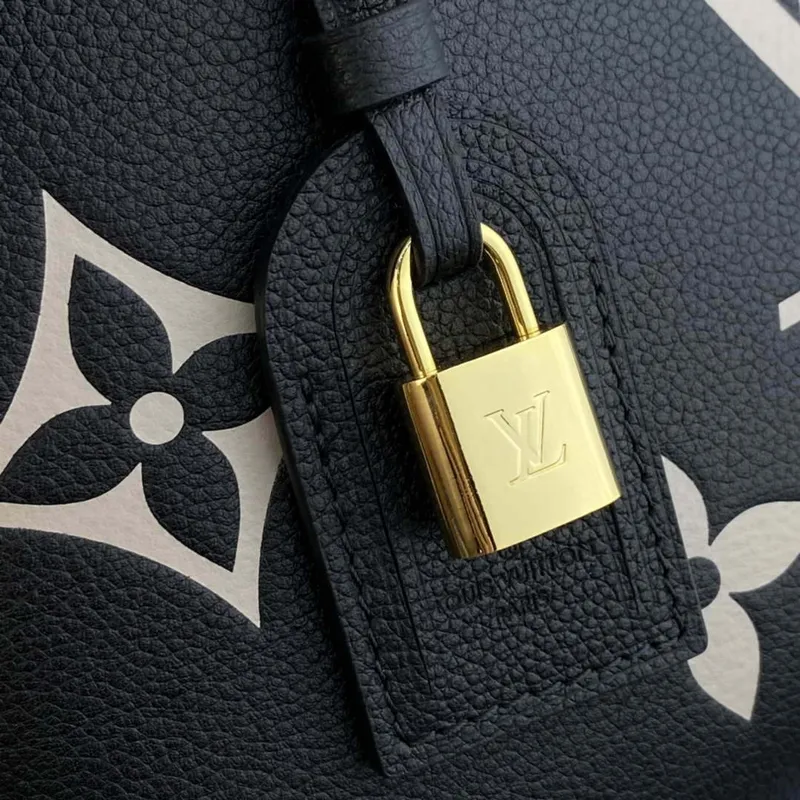 Louis Vuitton LV M58913 Petit Palais Bicolor Monogram empreinte kůže Béžová a Černá