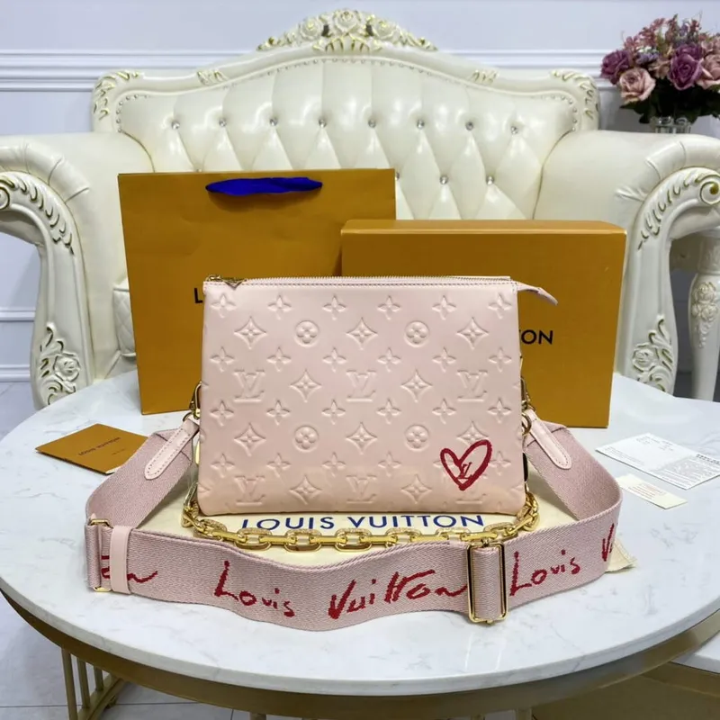 LV M21439 Louis Vuitton Coussin PM Taška Růžová