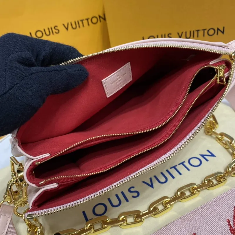 LV M21439 Louis Vuitton Coussin PM Taška Růžová
