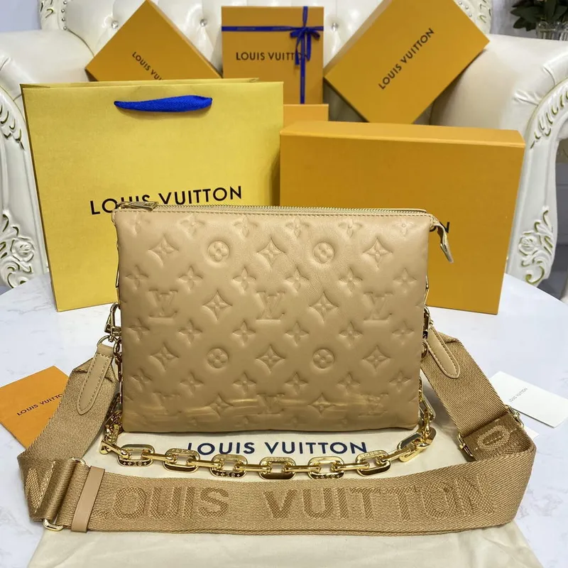 LV M21261 Louis Vuitton Coussin PM Taška Meruňková