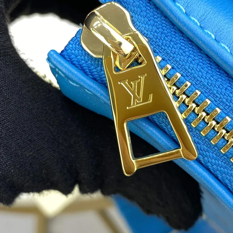 LV M21282 Louis Vuitton Coussin PM Taška Tyrkysová modrá