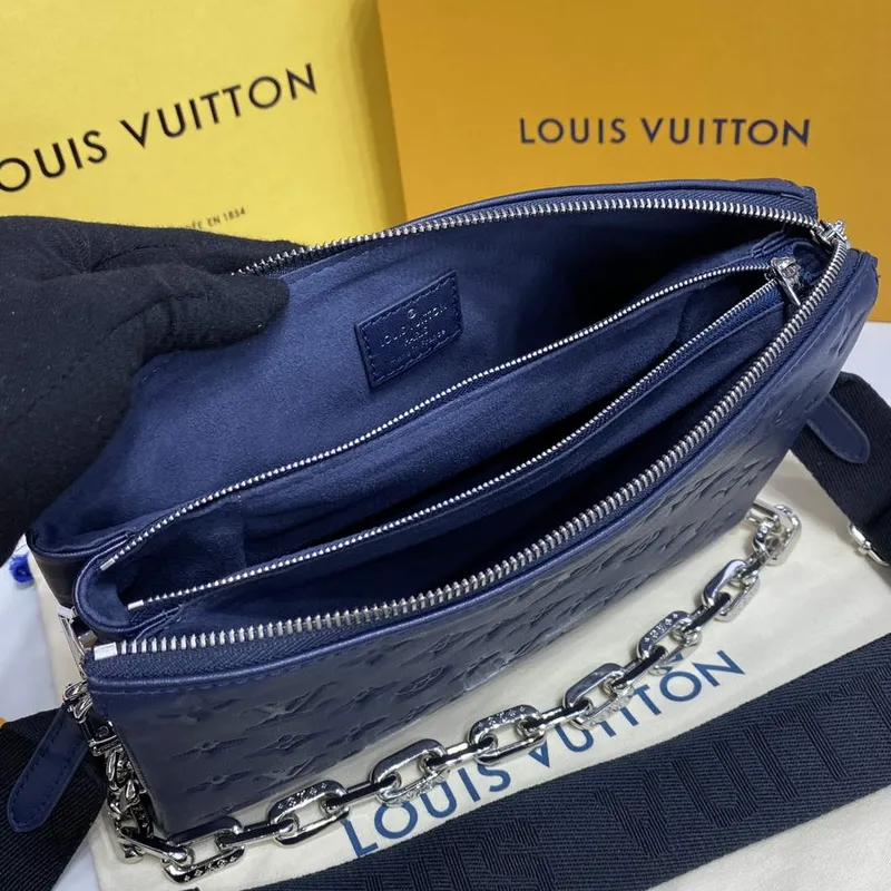 LV M21282 Louis Vuitton Coussin PM Taška Námořnická Modrá