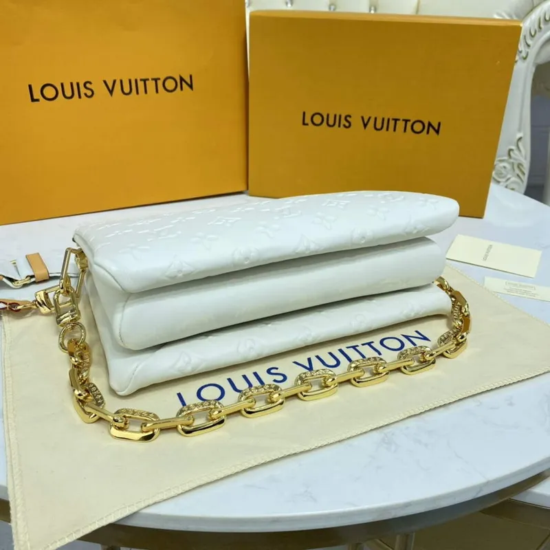 LV M20378 Louis Vuitton Coussin PM Taška Bílá