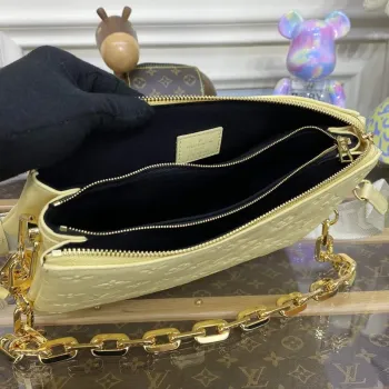 LV M20378 Louis Vuitton Coussin PM Taška citronově žlutá