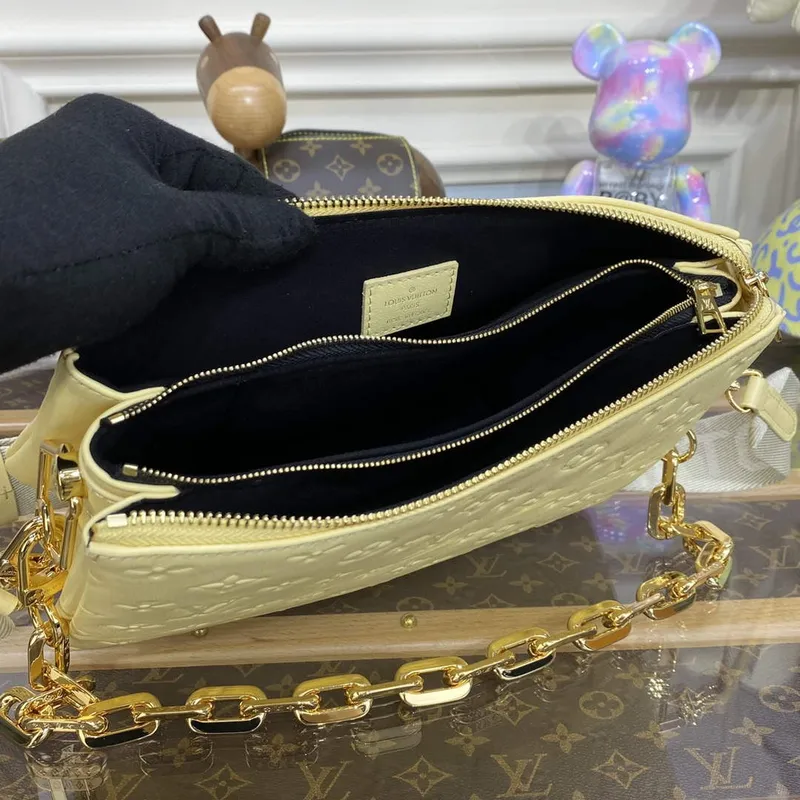 LV M20378 Louis Vuitton Coussin PM Taška citronově žlutá