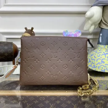 LV M21263 Louis Vuitton Coussin PM Taška Taupe Hnědá