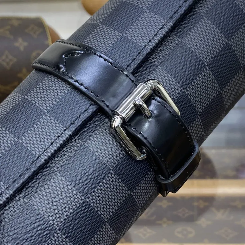 LV N41137 Louis Vuitton 3 Pouzdro na hodinky Damier Graphite Canvas