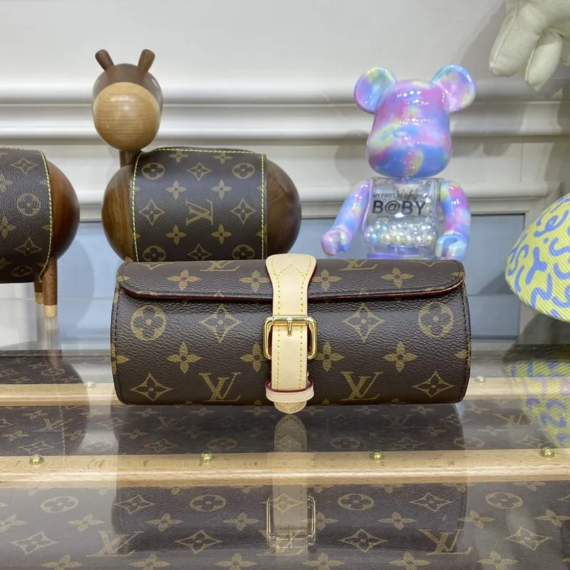 LV M47530 Louis Vuitton 3 Pouzdro na hodinky Monogram Canvas