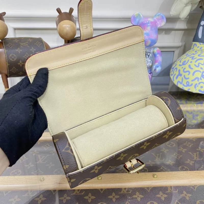 LV M47530 Louis Vuitton 3 Pouzdro na hodinky Monogram Canvas