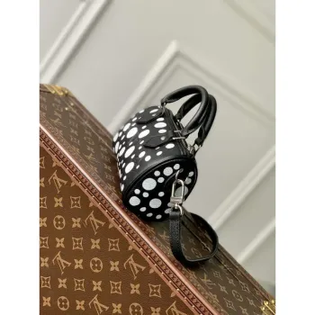 LV M81910 Louis Vuitton LV x YK Nano Speedy Bag černá a bílá
