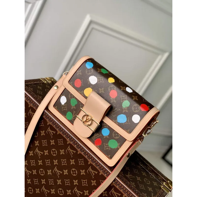 LV M46432 Louis Vuitton LV X YK Dauphine MM Taška Monogram