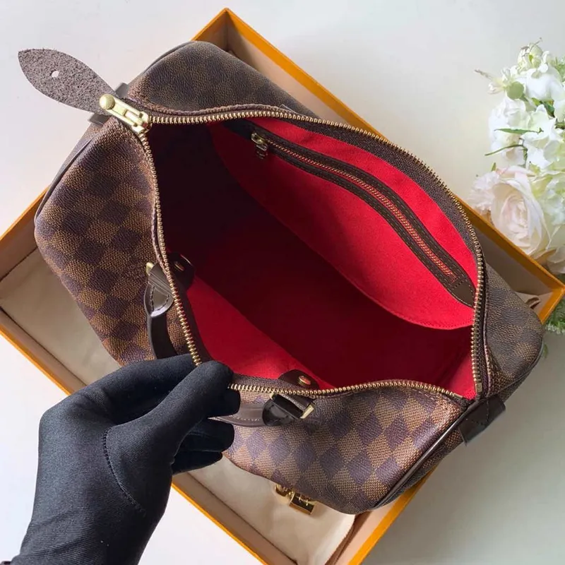 Louis Vuitton LV N41364 Speedy 30 Taška Damier Ebene Plátno