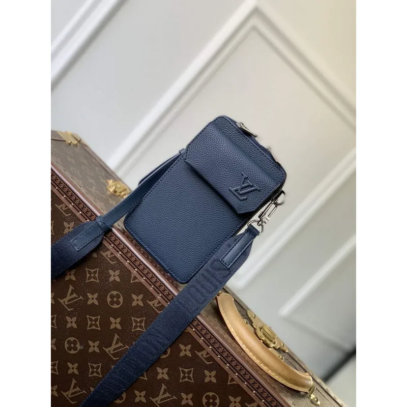 LV M57089 Pouzdro na telefon Louis Vuitton Modré