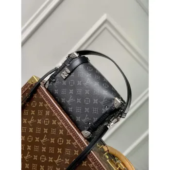 LV M46358 Louis Vuitton Boční Trunk PM Kabelka Černá