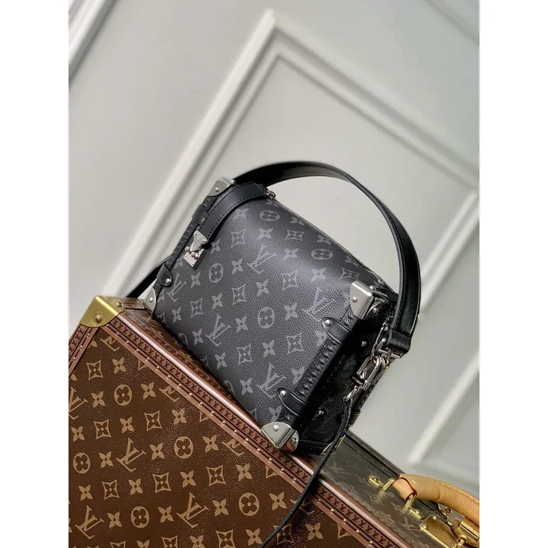 LV M46358 Louis Vuitton Boční Trunk PM Kabelka Černá