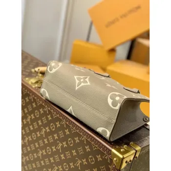 LV M45779 Louis Vuitton Onthego Pm Taška kůže Šedá