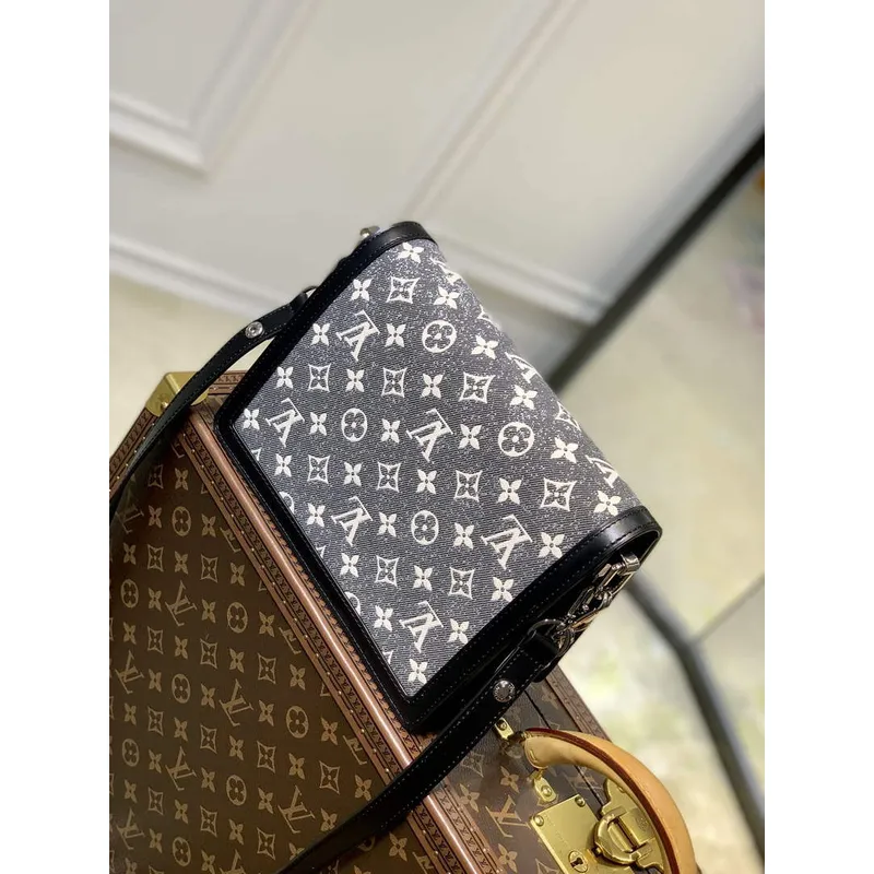 LV M21458 Louis Vuitton Dauphine MM Taška Šedá