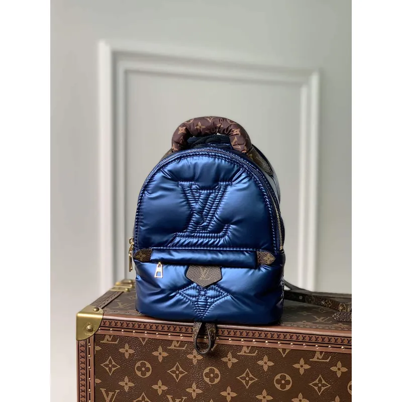 LV M21060 Louis Vuitton Palm Springs Mini Batoh Námořnická Modrá