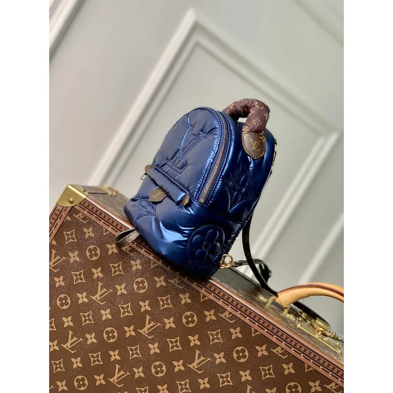 LV M21060 Louis Vuitton Palm Springs Mini Batoh Námořnická Modrá