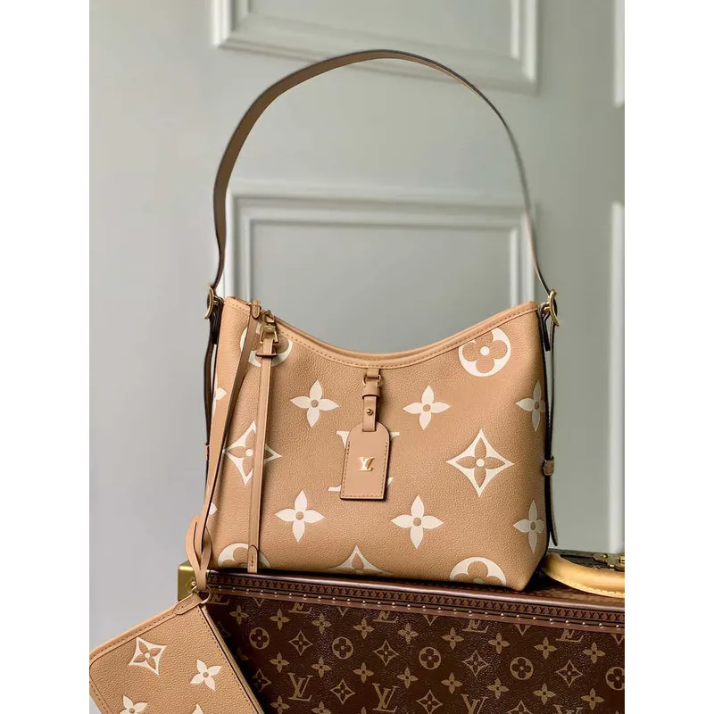 Louis Vuitton LV M46293 Carryall PM monogram M46293 Hnědá a žlutá