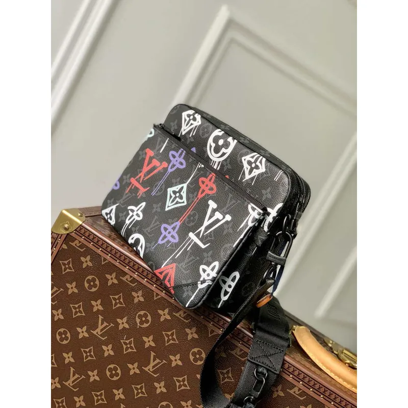 Louis Vuitton M21396 Trio Messenger Monogram LV Graffiti Oranžová