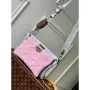 LV M21056 Louis Vuitton Maxi Multi Pochette Accessoires Taška M58977 Stříbrná a Světle Růžová