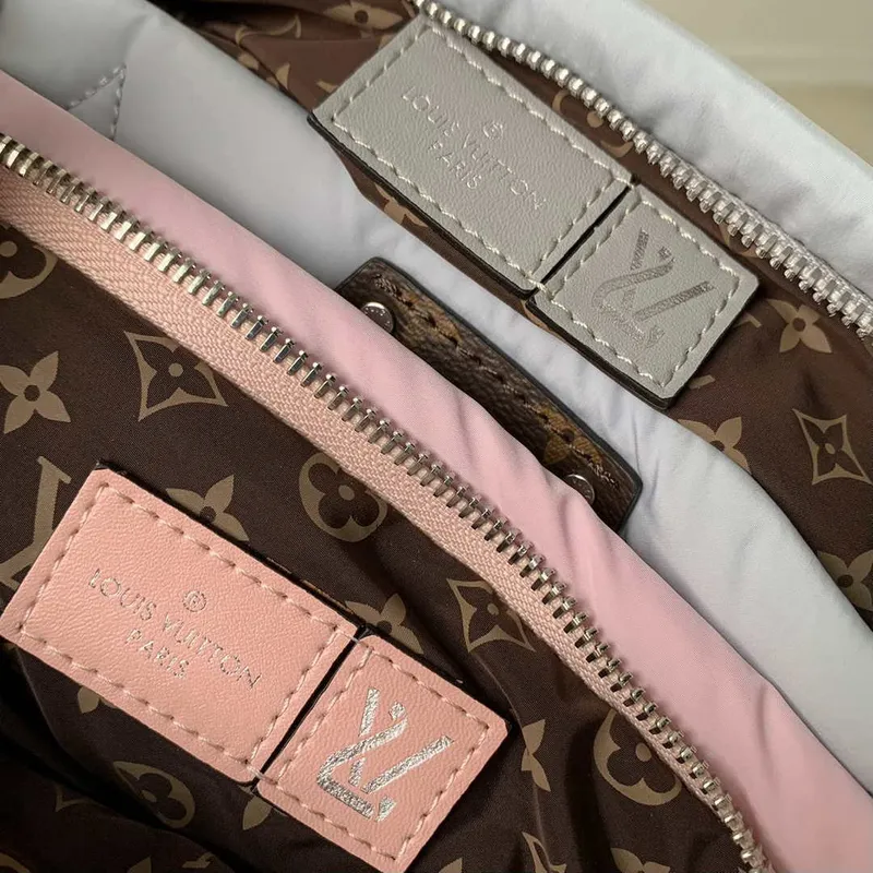 LV M21056 Louis Vuitton Maxi Multi Pochette Accessoires Taška M58977 Stříbrná a Světle Růžová