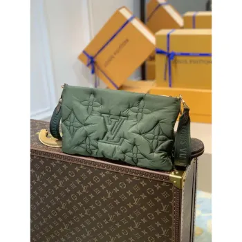 LV M58977 Louis Vuitton Maxi Multi Pochette Accessoires Taška M58980 Zelená a Růžová