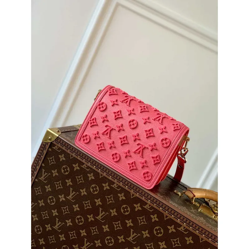 LV M20747 Louis Vuitton Dauphine BB Taška Monogram Fluo Růžová